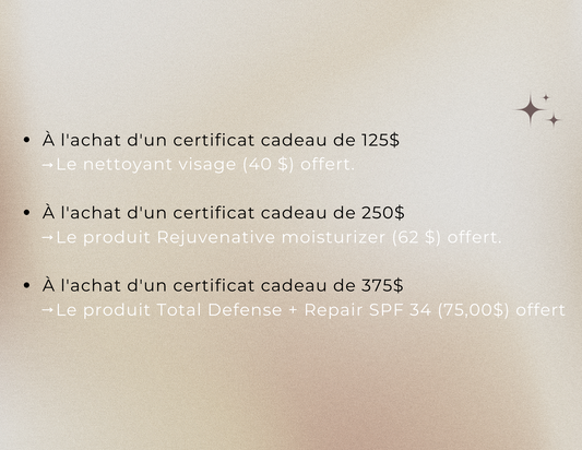 Carte cadeau Praxis Esthétique