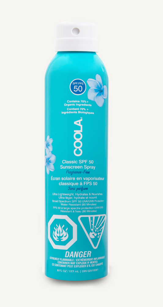 Classic Body SPF 50 Fragrance Free Sunscreen Spray